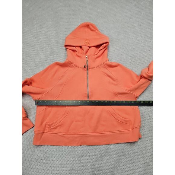 Lululemon Sweatshirt Womens M/L Scuba Oversized 1/2 Zip Orange - Picture 3 of 9